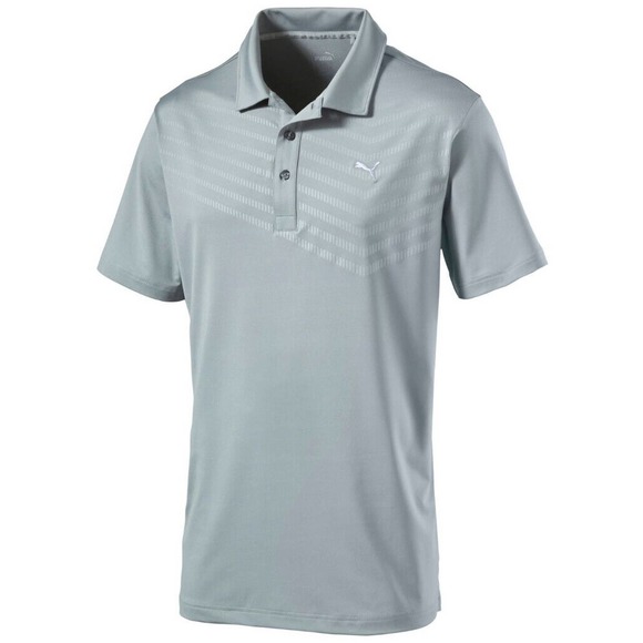 Puma Men's Prism Stripe dryCELL Performance Fit Golf Polo Shirt - Picture 1 of 2